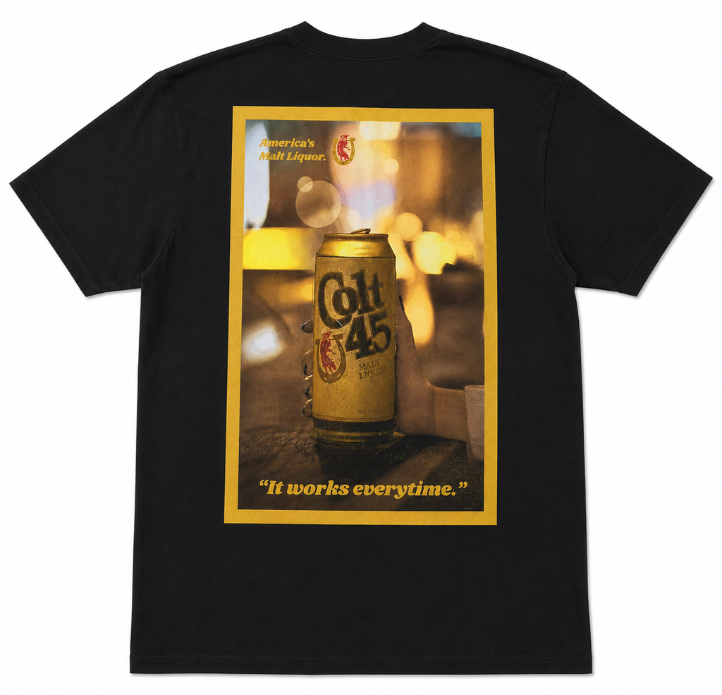 Colt 45 Malt Liquor T-Shirt | Baltimore, Maryland Beer Merchandise | Size L
