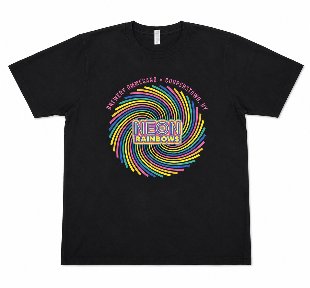 Brewery Ommegang Neon Rainbows Graphic T-Shirt