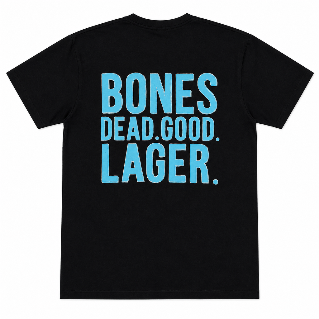 Beavertown Bones Lager Brewery T-Shirt Black Graphic Tee – Size Large