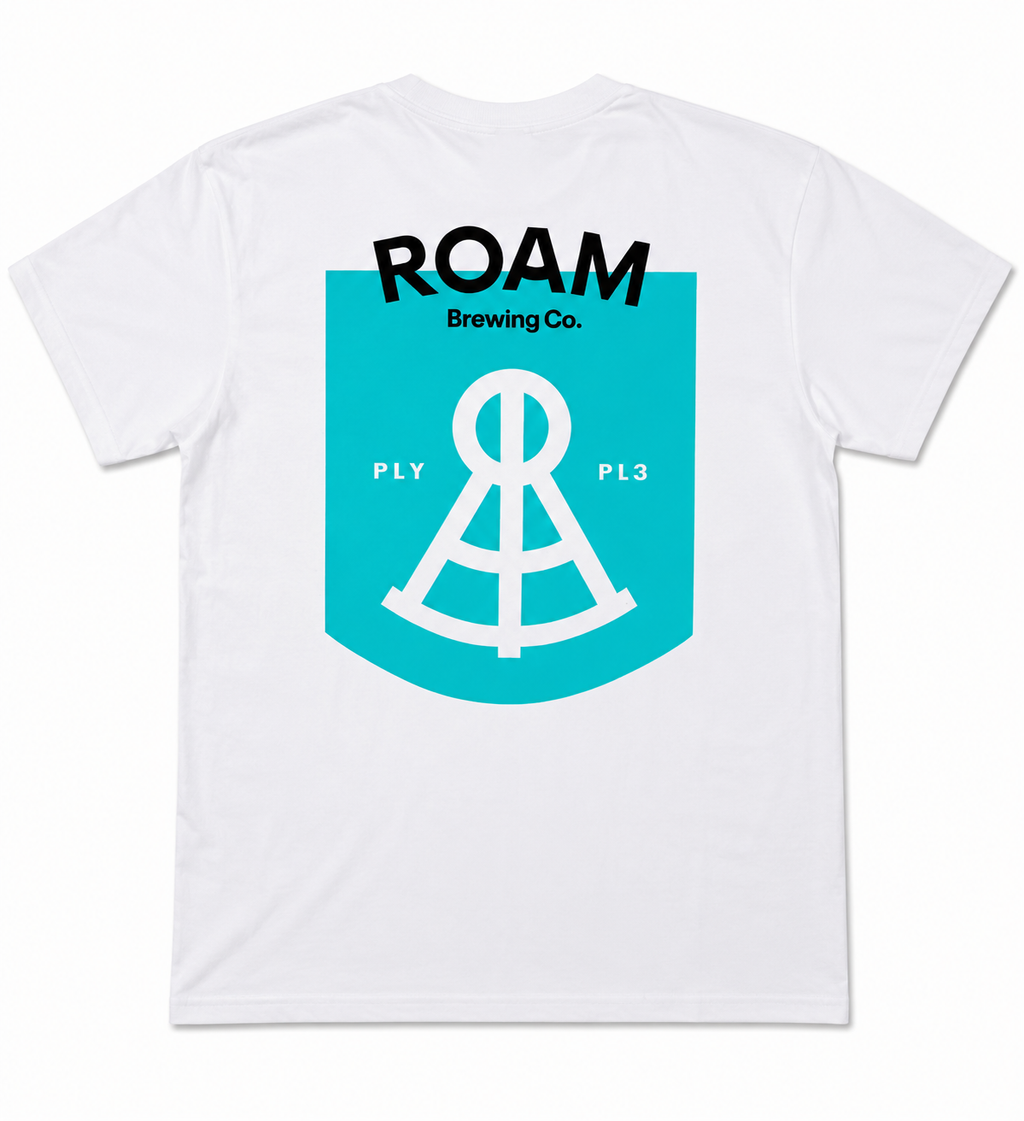 ROAM Brewing Co. Brewery T-Shirt White – Size Large