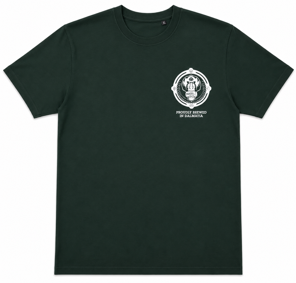 Mandrill Brewery T-Shirt – Dark Green – Size M