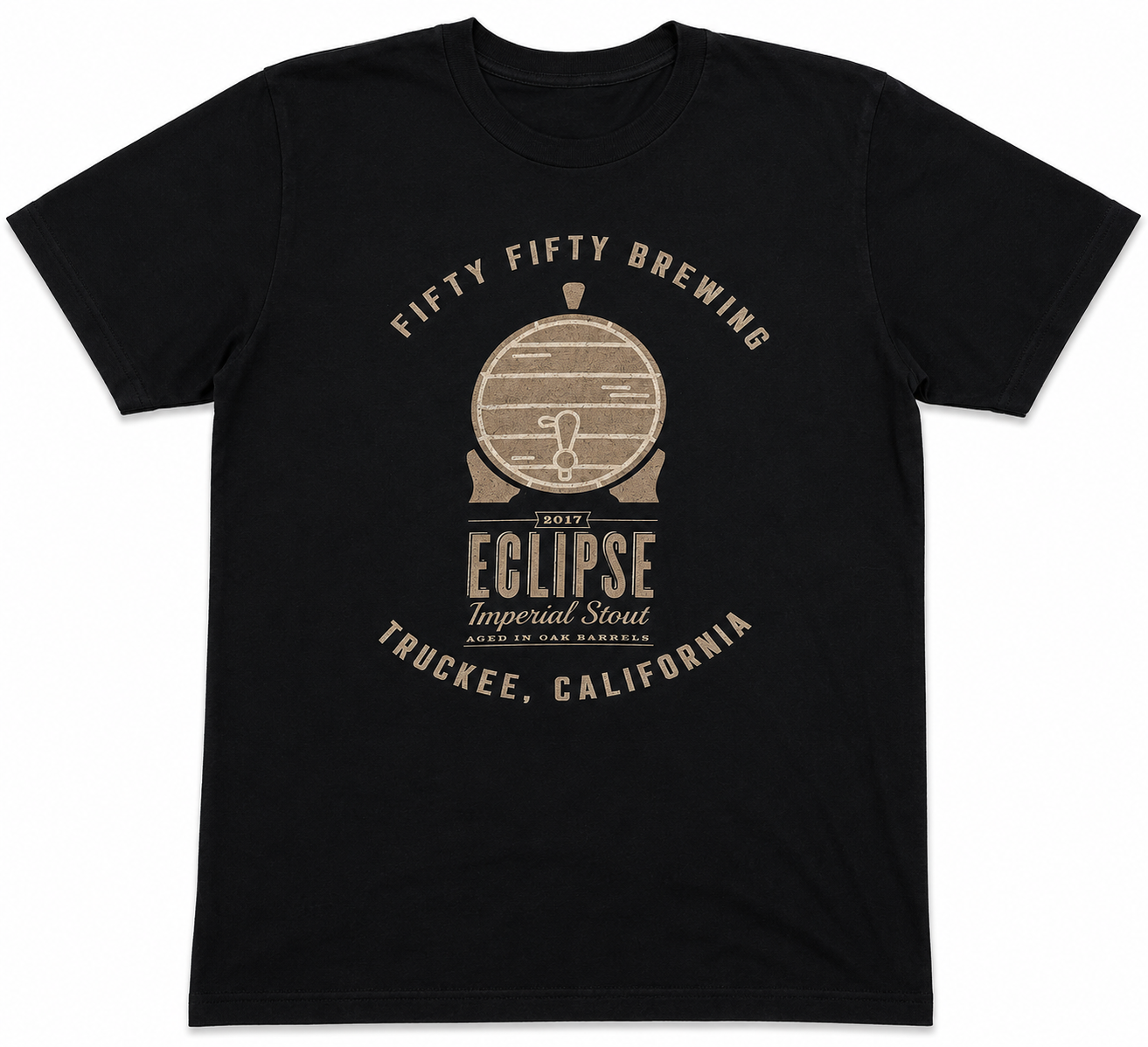 FiftyFifty Brewing Eclipse Imperial Stout T-Shirt – Black – Size L