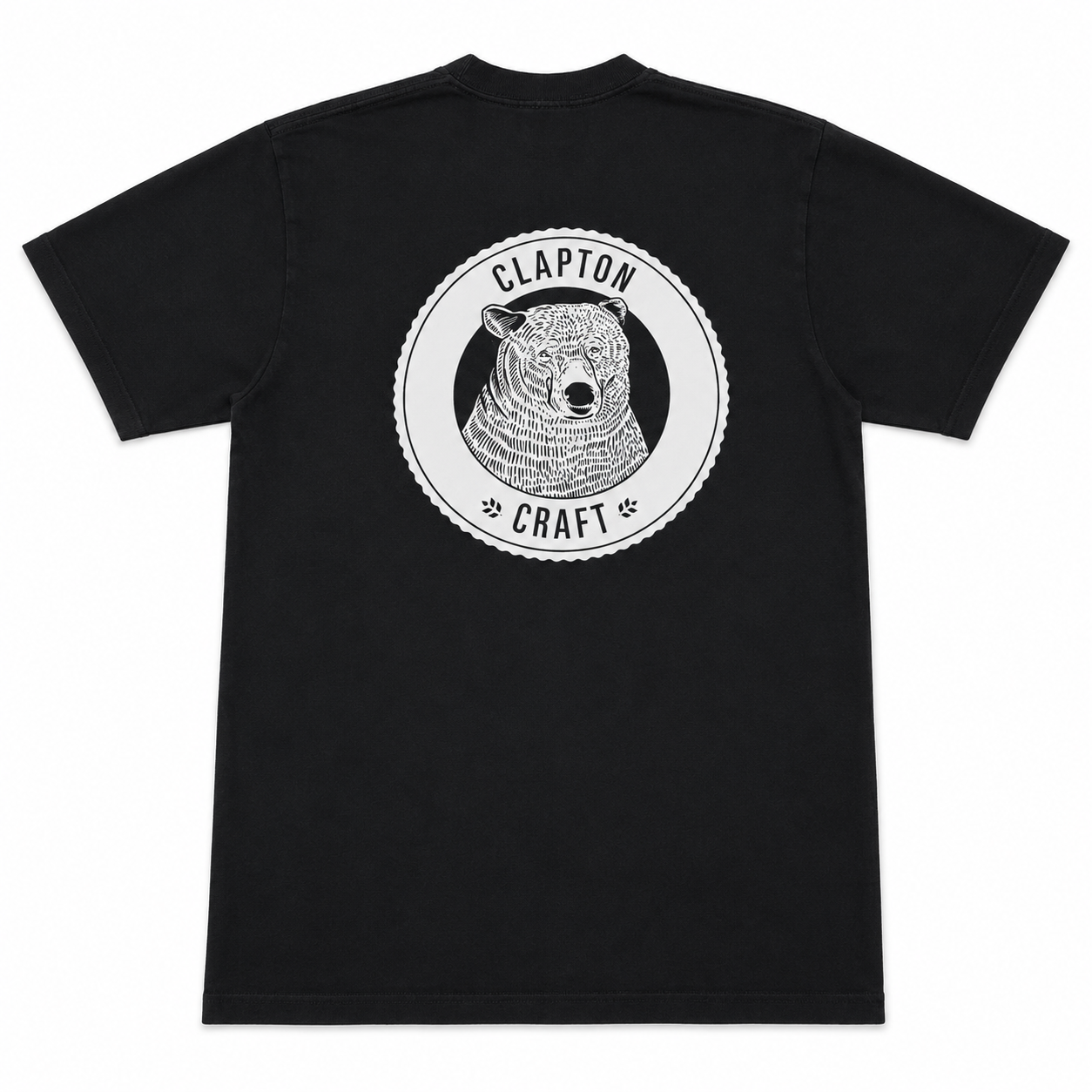 Clapton Craft Brewery Bear Logo T-Shirt Black – Size Medium