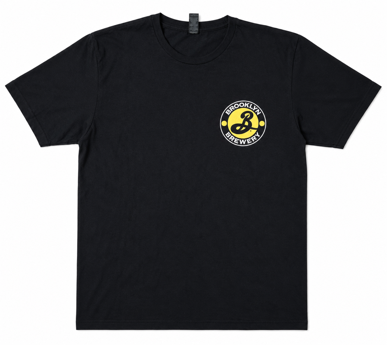 Brooklyn Brewery Pilsner Crew T-Shirt – Glastonbury Festival Beer Crew Tee – Black